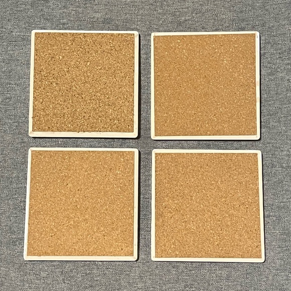 🌲Christmas Ceramic Coasters with Cork Backing - Picture 3 of 4